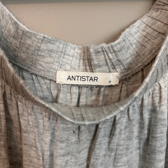 Grey Off-The-Shoulder Blouse - Picture 3 of 3